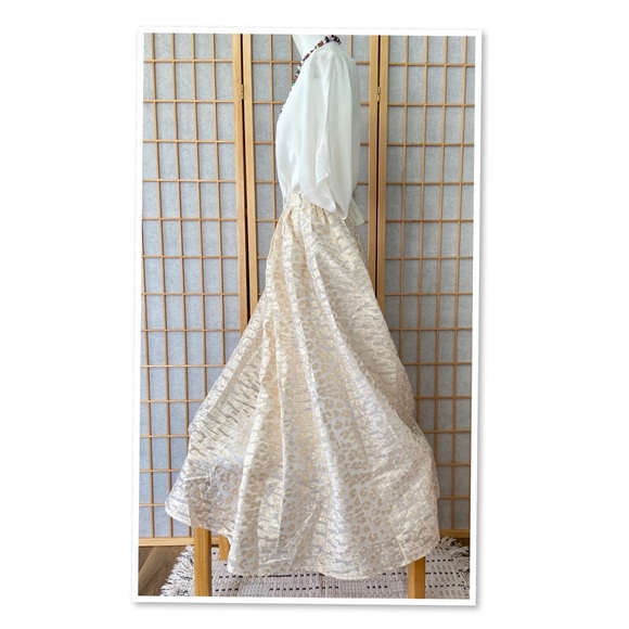 Anthropologie Pankaj & Nidhi Burnout Maxi Skirt - Picture 2 of 11